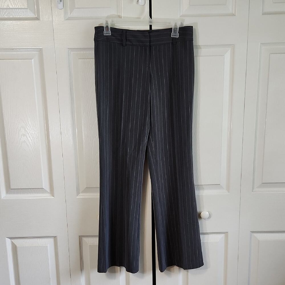 Vintage Tracy‎ Evans Limited Gray Pin Stripe Slacks/Pants Size 30" Y2K Low Rise